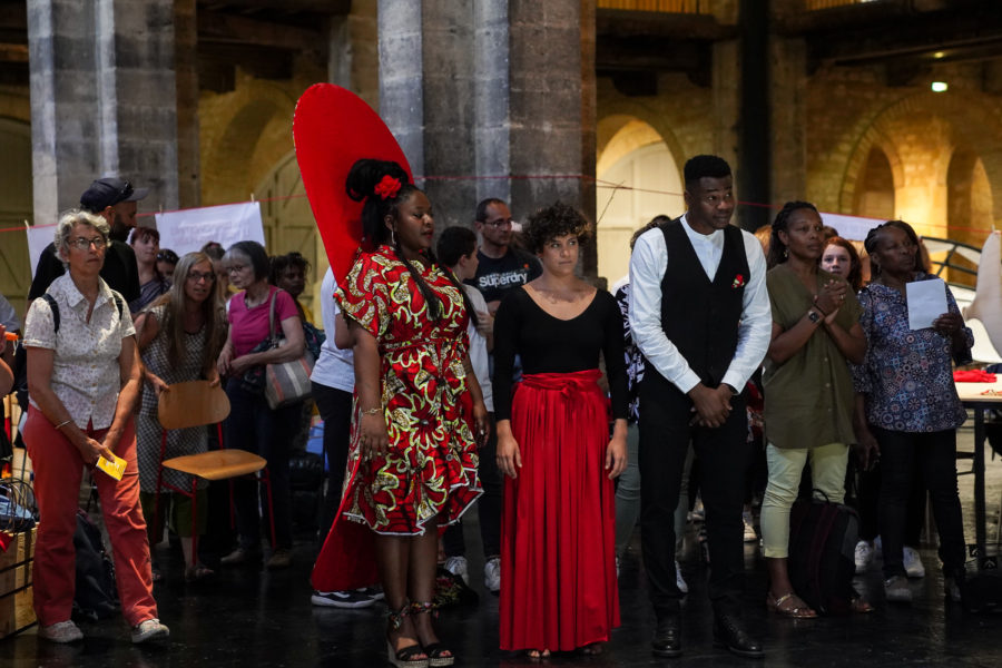 MC2a-Commémoration de l'esclavage 2022-CAPC-Performance Edem Ntsukpui, Jessica Yactine & Jeanne Lavaud. © Saranda Billaud Photography